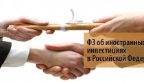 ФЗ об иностранных инвестициях в Российской Федерации: законодательное регулирование